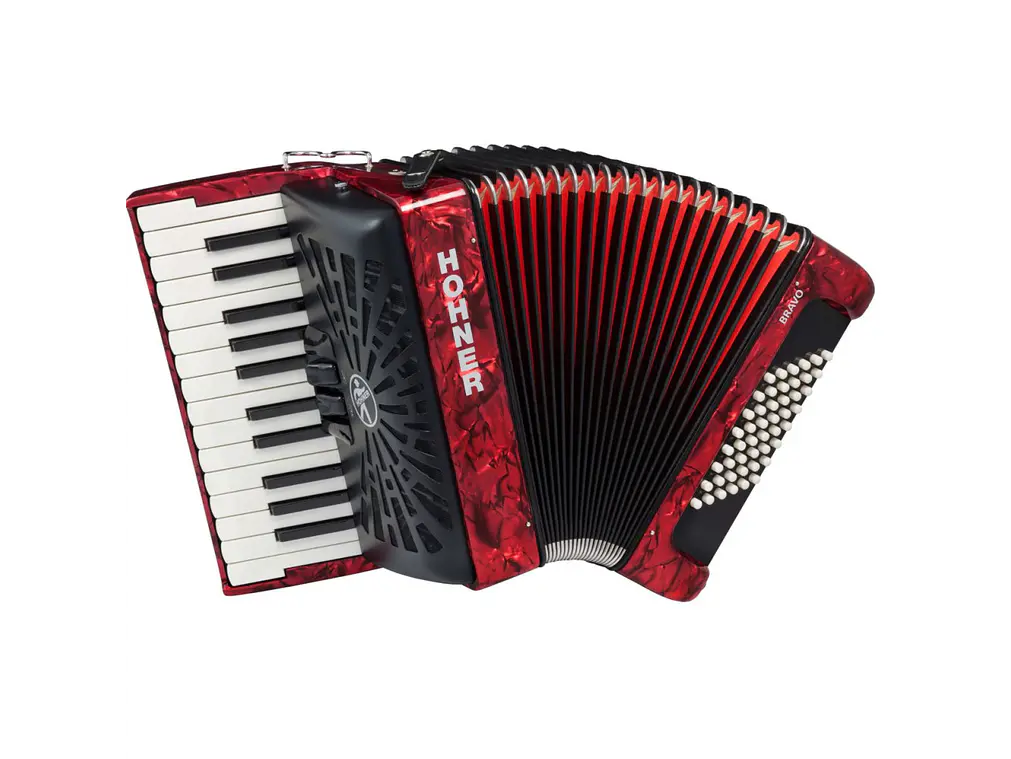 Hohner Bravo II 48 A16532 Vermelho 1