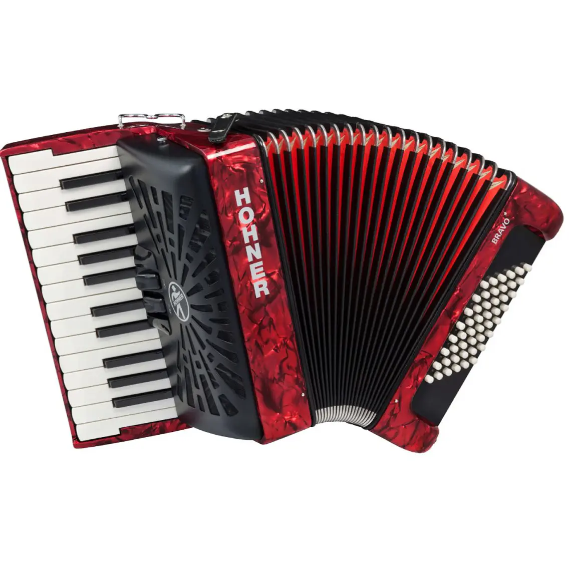 Hohner Bravo II 48 A16532 Vermelho 1