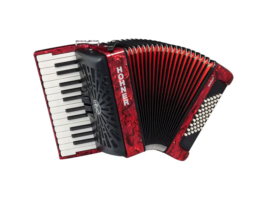 Hohner Bravo II 48 A16532 Vermelho 1