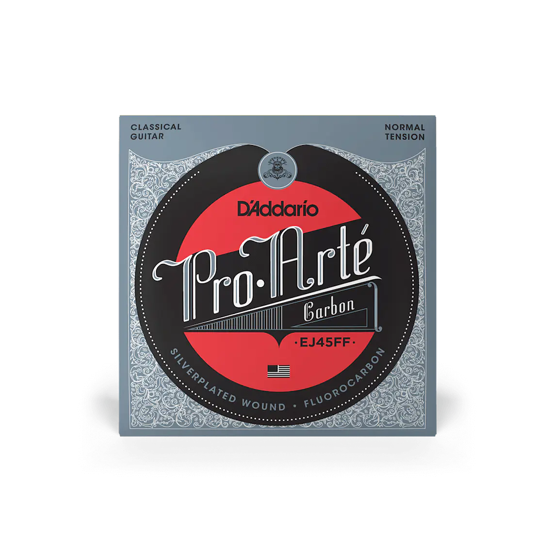 D'Addario EJ45FF Tensão Normal, Pro-Arté Carbon  1