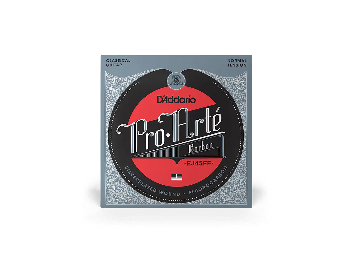 D'Addario EJ45FF Tensão Normal, Pro-Arté Carbon  1
