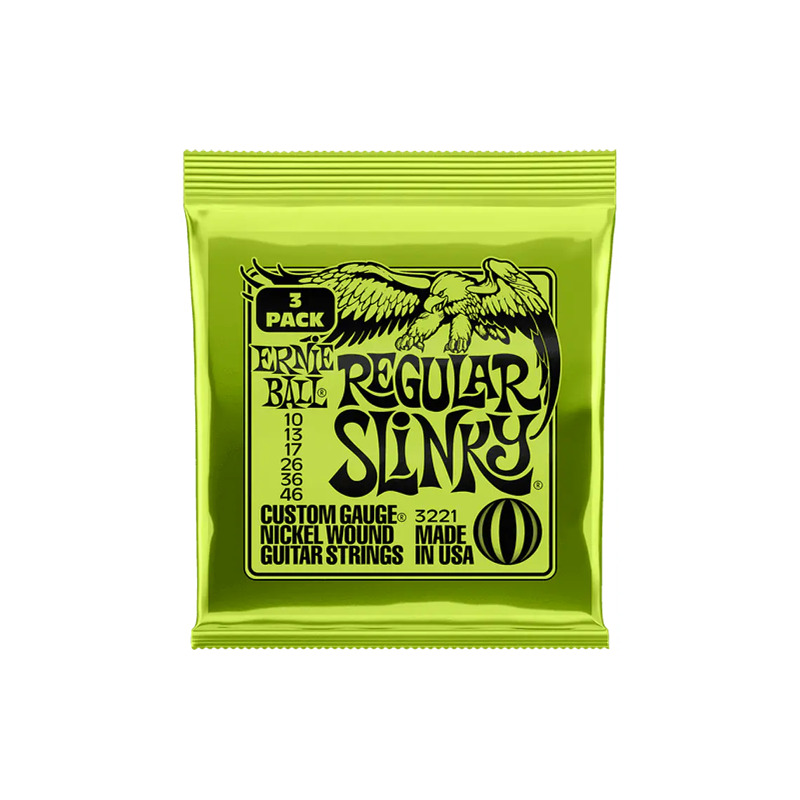 Ernie Ball Slinky Regular PACK DE 3 JOGOS 1