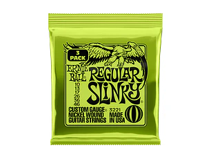 Ernie Ball Slinky Regular PACK DE 3 JOGOS