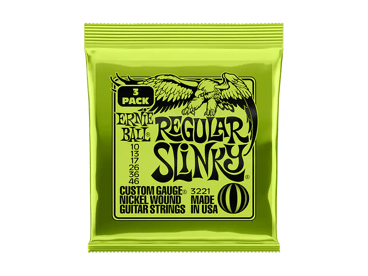 Ernie Ball Slinky Regular PACK DE 3 JOGOS 1