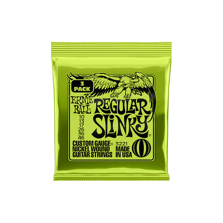 Ernie Ball Slinky Regular PACK DE 3 JOGOS 1