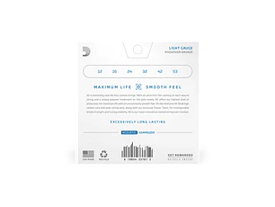 D'Addario XSABR1253 12-53 Light XS 80/20 Bronze Coated