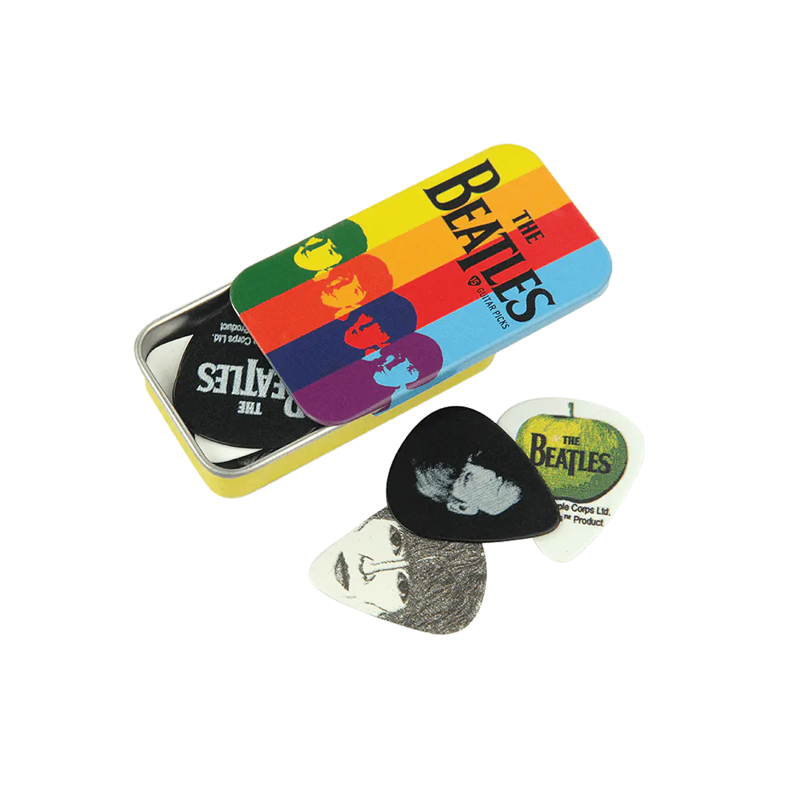D'Addario Beatles Signature Guitar Pick Tins, Stripes 1