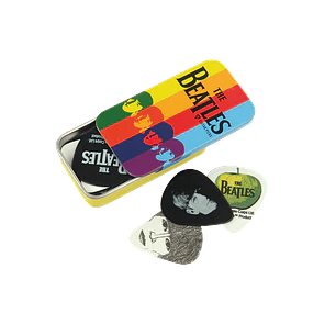 D'Addario Beatles Signature Guitar Pick Tins, Stripes