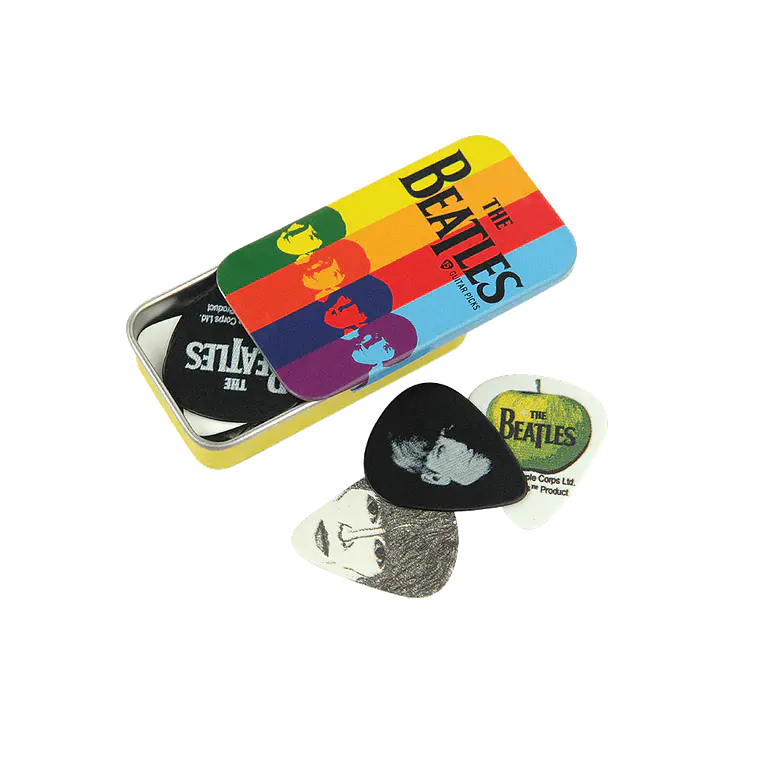 D'Addario Beatles Signature Guitar Pick Tins, Stripes 1