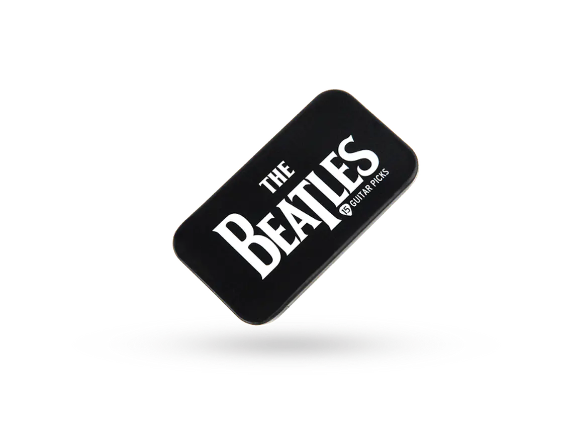D'Addario Beatles Signature Guitar Pick Tins, Logo, 15 palhetas  3