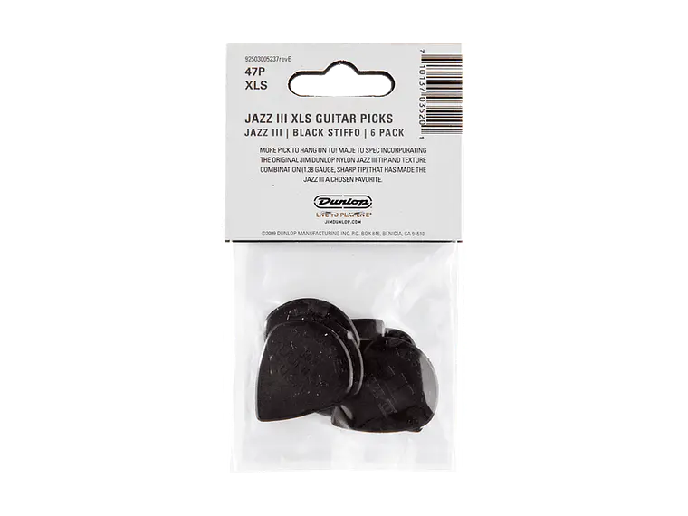 Nylon Jazz III XL STIFFO - 1,38 mm (6 palhetas) 3