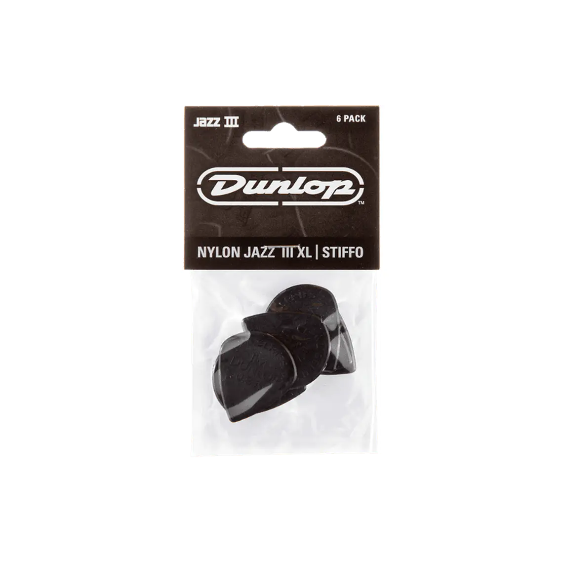 Nylon Jazz III XL STIFFO - 1,38 mm (6 palhetas) 1