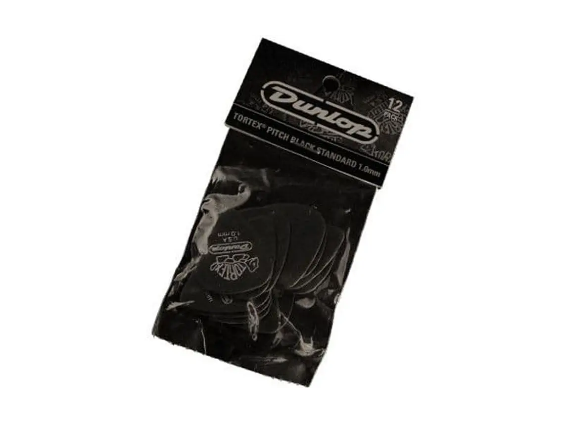 Tortex STD Pitch Black 1,00MM (12 unidades) 1