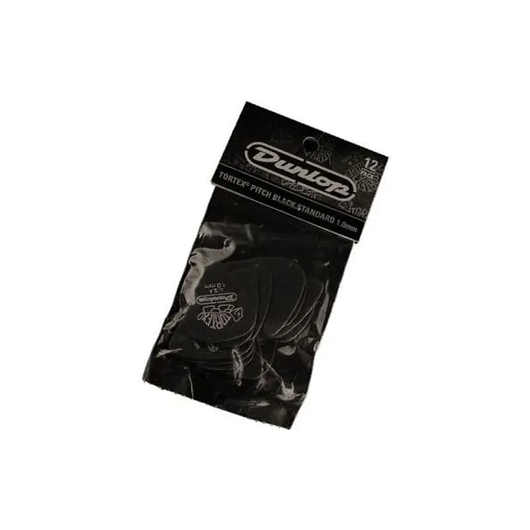 Tortex STD Pitch Black 1,00MM (12 unidades) 1