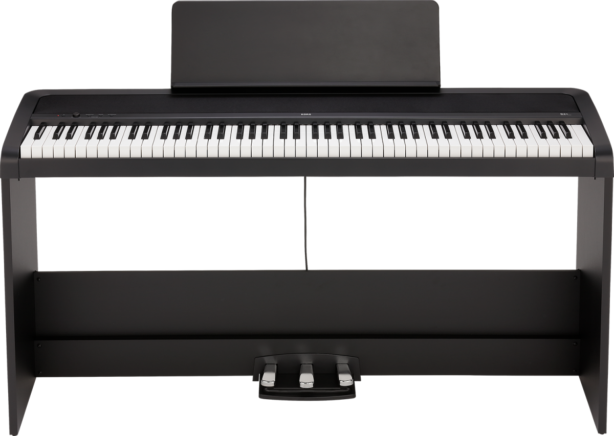 KORG B2+SP com móvel e três pedais disponível na Feira Música