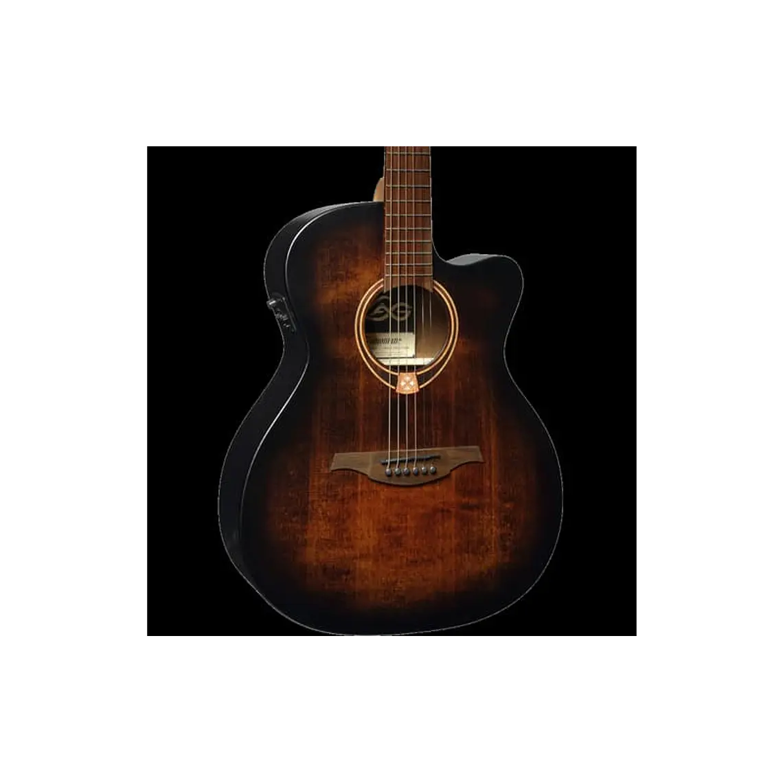 Lâg Auditorium Cutaway Tramontane 70 A/E - Black & Brown 2