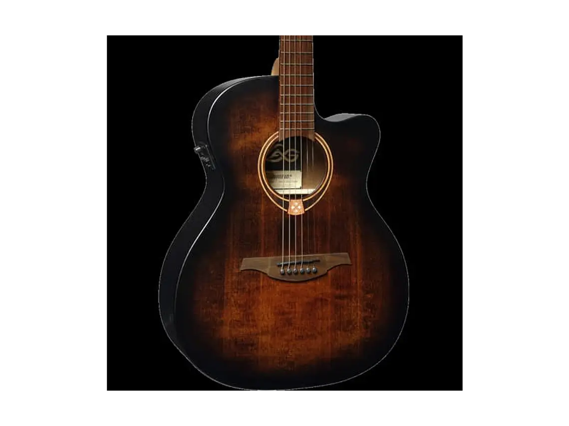 Lâg Auditorium Cutaway Tramontane 70 A/E - Black & Brown 2
