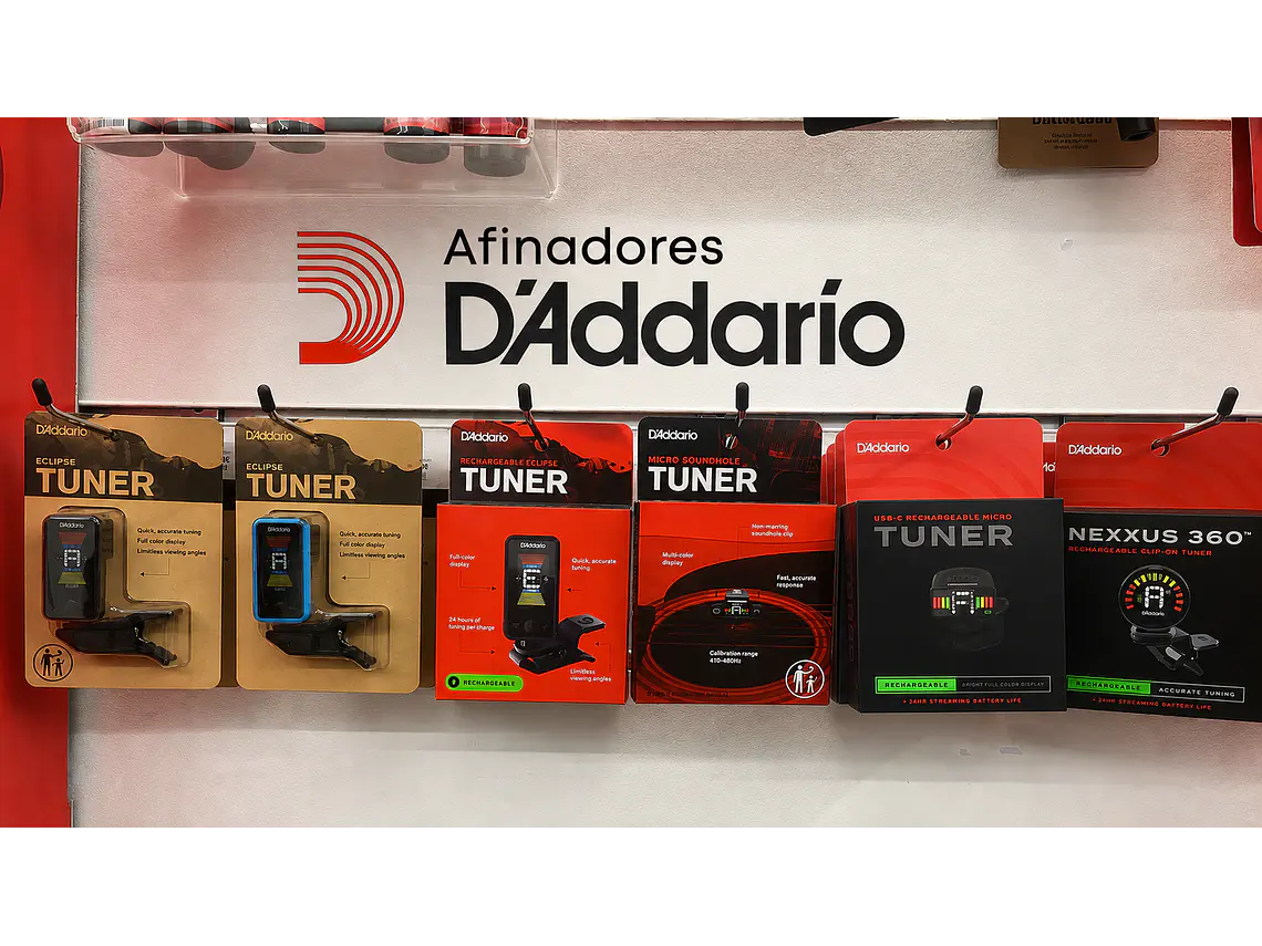 D'Addario Micro Rechargeable Guitar Headstock Tuner PW-CT-12RC 5