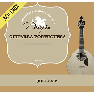 Dragão CORDA GUITARRA PORTUGUESA .009P Aço Inox (B)