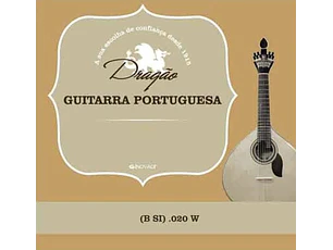 Corda Guitarra Portuguesa Silver B Si .020W Bordão GP864 