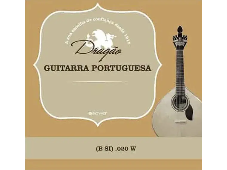 Corda Guitarra Portuguesa Silver B Si .020W Bordão GP864  1