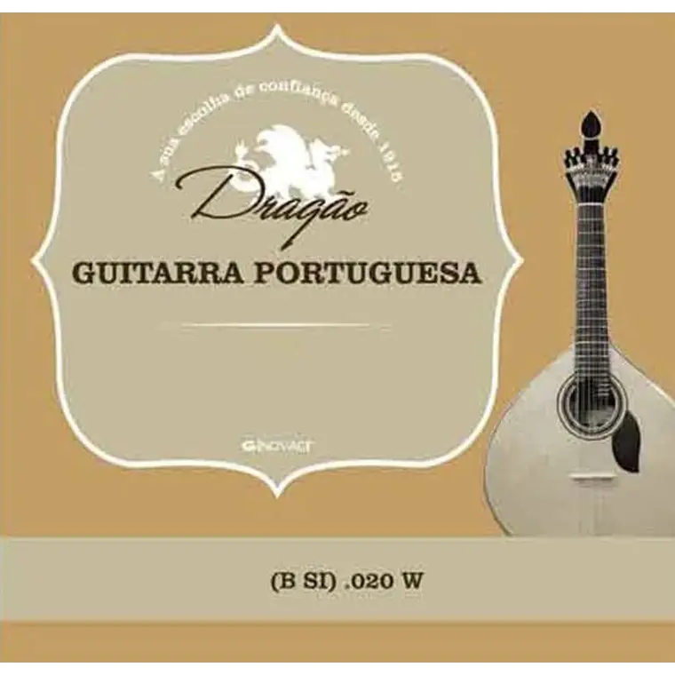 Corda Guitarra Portuguesa Silver B Si .020W Bordão GP864  1
