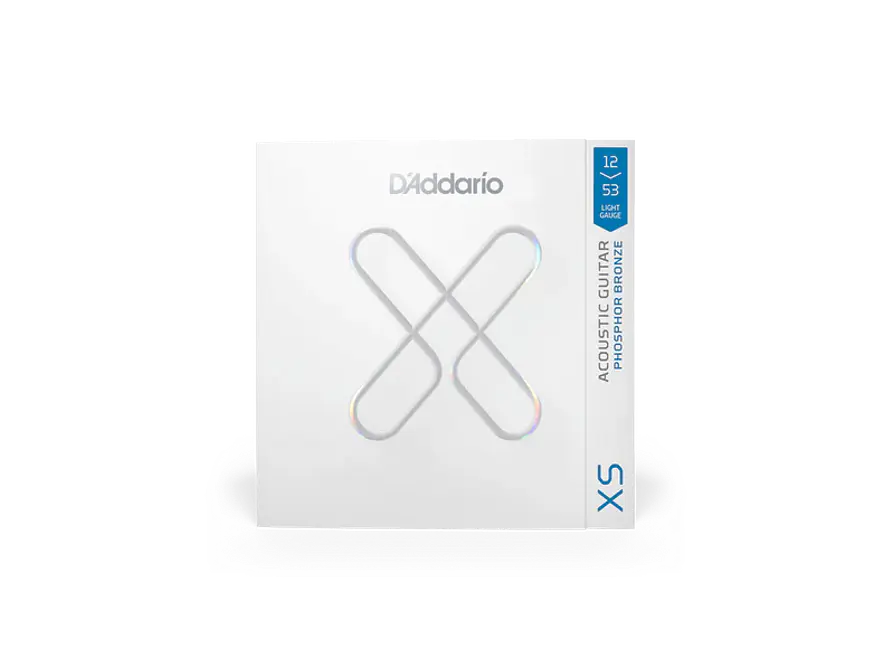 D'Addario XSAPB1253 12-53 Light, XS Phosphor Bronze Coated Acoustic Guitar Strings 4