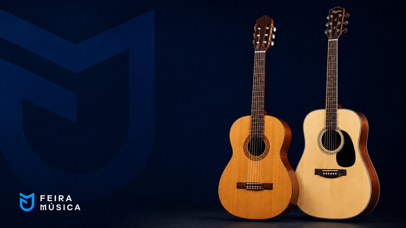 Guitarra para estudo com acessórios