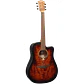 LÂG DREADNOUGHT CUTWAY TRAMONATNE 70 A/E - BLACK & BROWN - Thumbnail 1