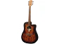 LÂG DREADNOUGHT CUTWAY TRAMONTANE 70 A/E - BLACK & BROWN - Thumbnail 2