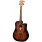 LÂG DREADNOUGHT CUTWAY TRAMONATNE 70 A/E - BLACK & BROWN - Thumbnail 2