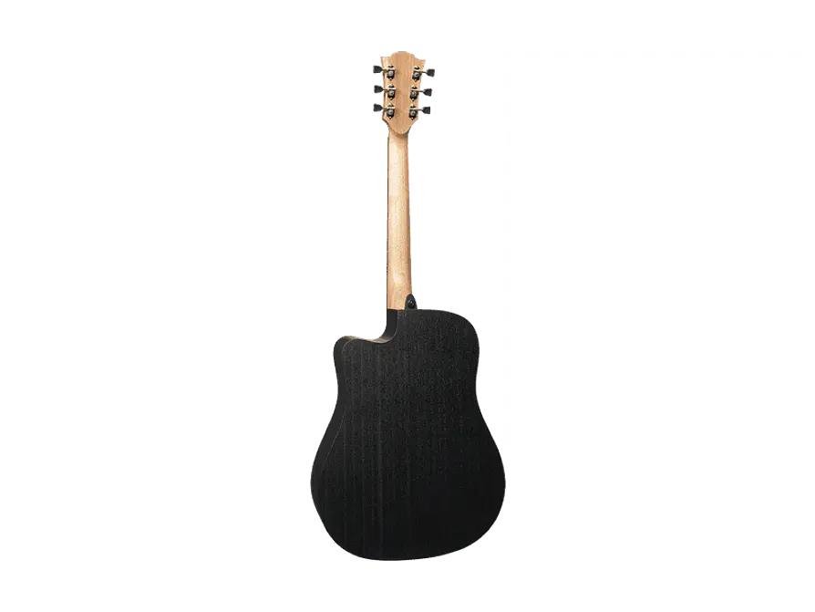 LÂG DREADNOUGHT CUTWAY TRAMONTANE 70 A/E - BLACK & BROWN 4