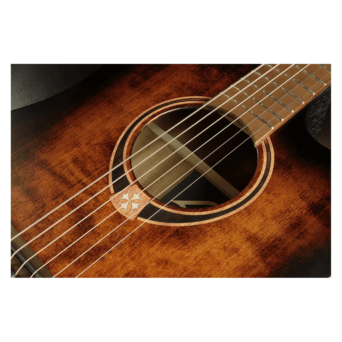 LÂG DREADNOUGHT CUTWAY TRAMONATNE 70 A/E - BLACK & BROWN 5