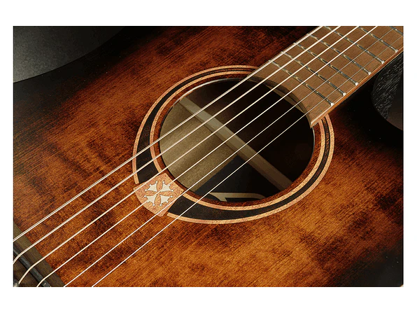 LÂG DREADNOUGHT CUTWAY TRAMONTANE 70 A/E - BLACK & BROWN 5