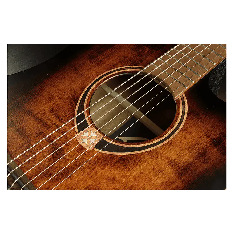 LÂG DREADNOUGHT CUTWAY TRAMONATNE 70 A/E - BLACK & BROWN 5