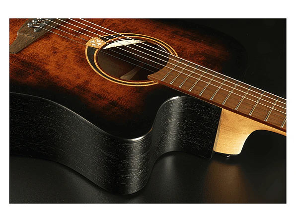 LÂG DREADNOUGHT CUTWAY TRAMONTANE 70 A/E - BLACK & BROWN 6
