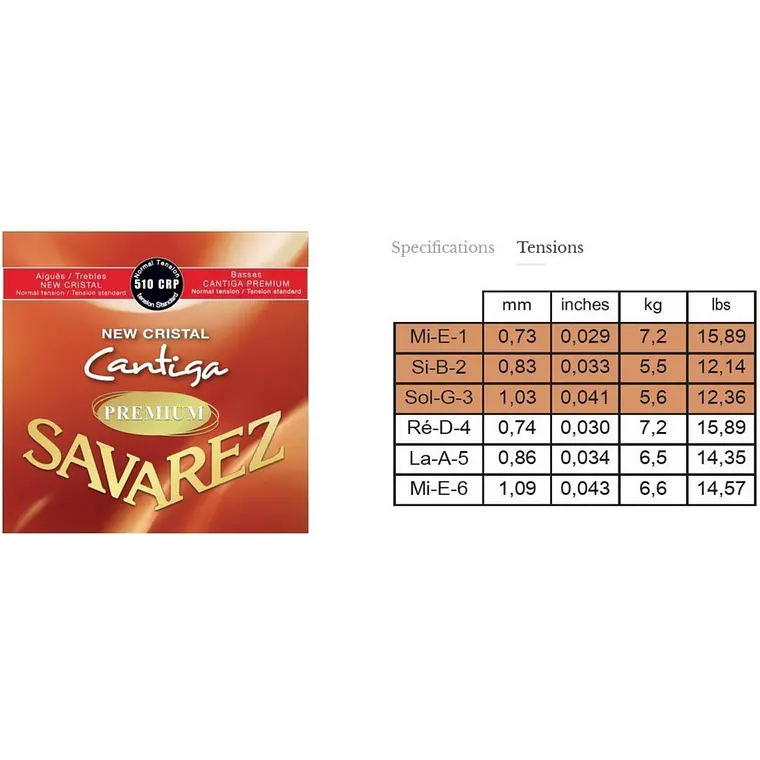 Savarez New Cristal Cantiga Premium 510CRP 3