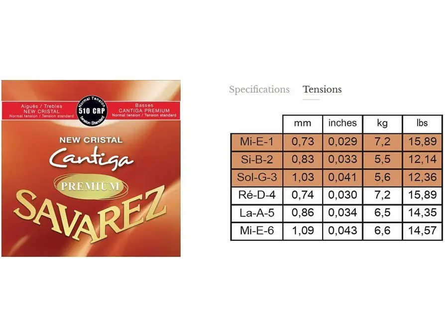 Savarez New Cristal Cantiga Premium 510CRP 3