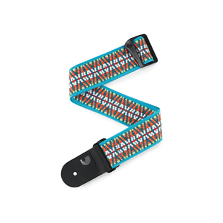 D'Addario 50G09 Woven Guitar Strap - Sunset Hootenanny 1