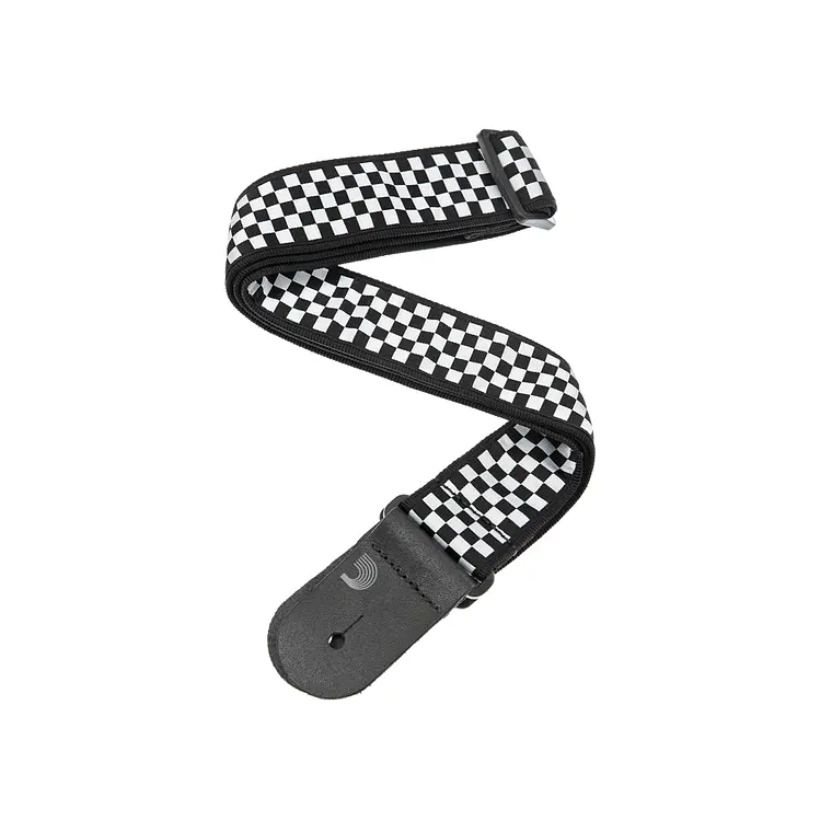 D'Addario 50C02 Woven Guitar Strap - Check Mate 1
