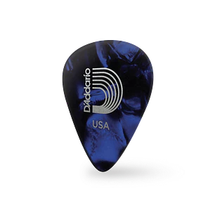 D'Addario Blue Pearl Celluloid Guitar Picks Medium 1CBUP4