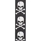 D'Addario 50H01 Woven Guitar Strap - Cross Bone Skull - Thumbnail 2