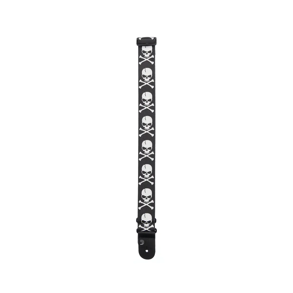 D'Addario 50H01 Woven Guitar Strap - Cross Bone Skull 3
