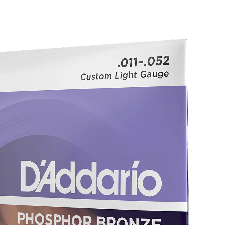 D'Addario EJ26 Phosphor Bronze Acoustic Guitar Strings Custom Light 11-52 3