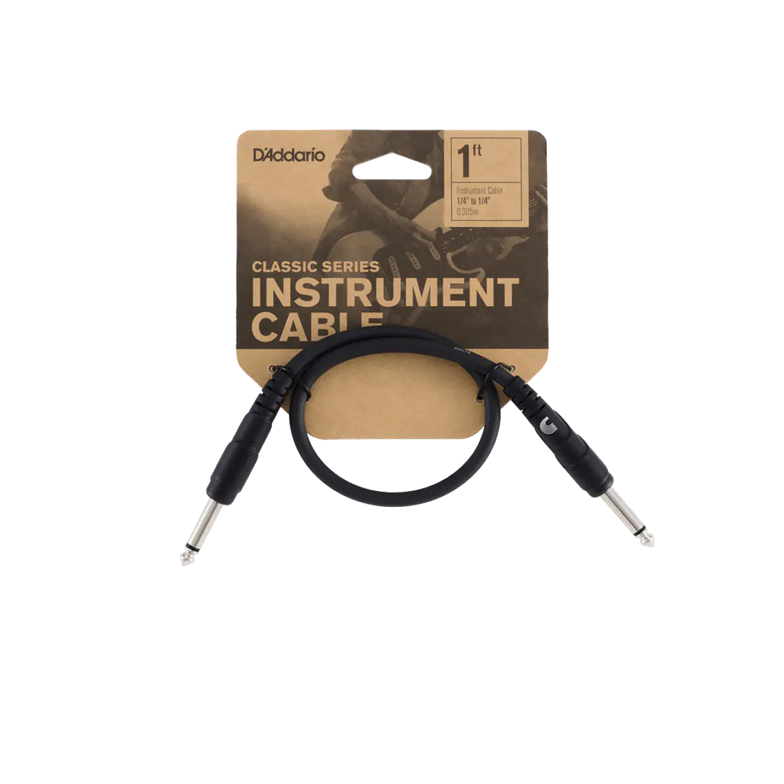 D'Addario Classic Series Patch Cable PW-CGTP-01 - 30.48 cm 1