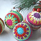 DESCARGABLE: Patrón de bolas Navideñas