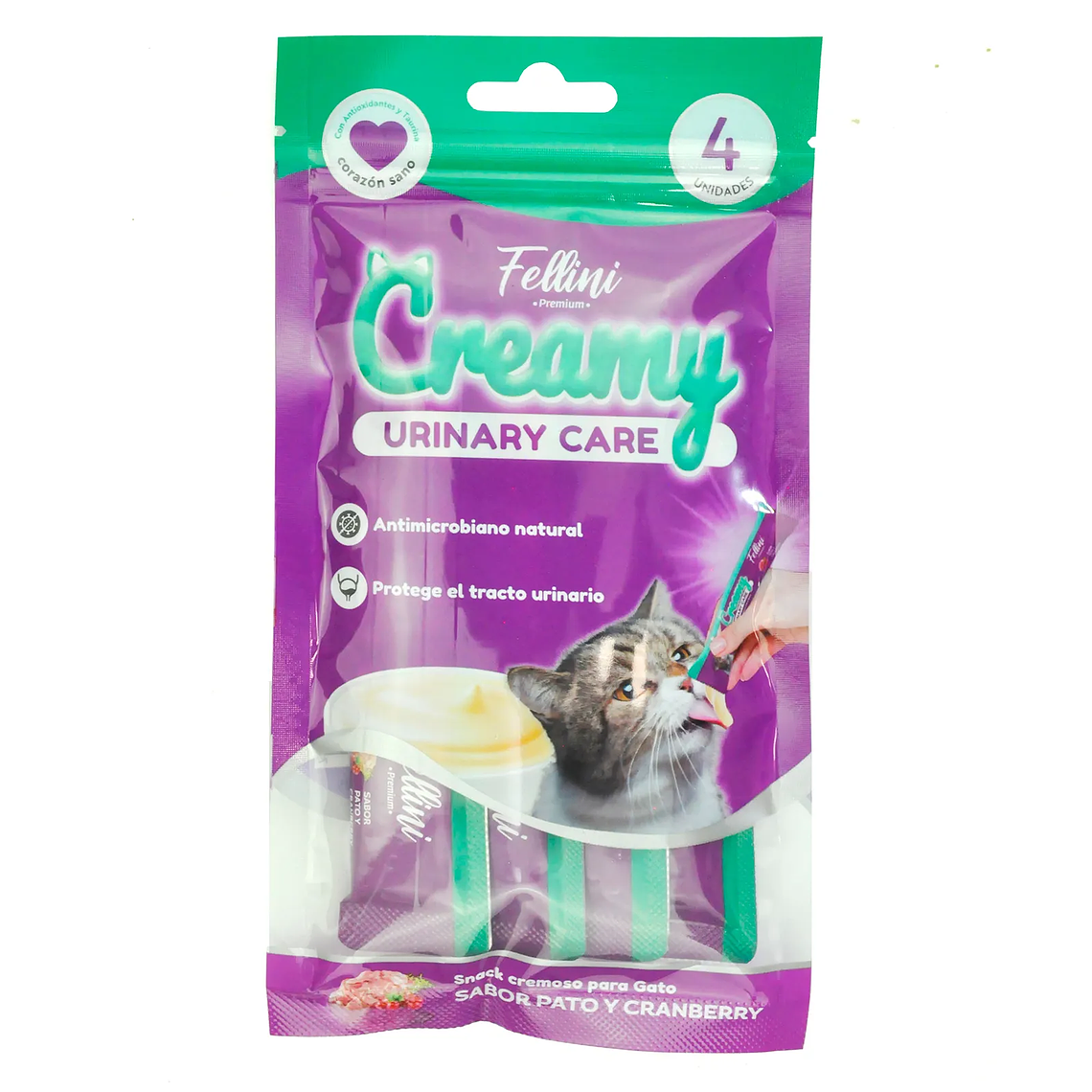SNACK FELLINI CREAMY PATO Y CRANBERRY URINARY CARE (60gr) 1