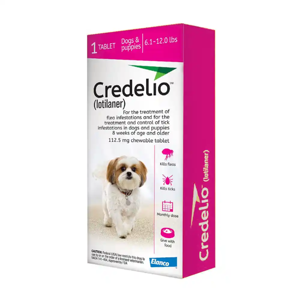 Credelio 112,5 Mg. Perros 2,5-5,5 Kg. 1 Comprimido Masticable