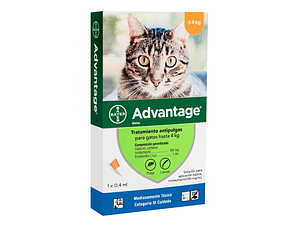 Advantage Pipeta Antipulgas para Gatos 0-4kg