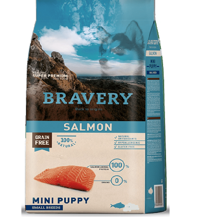 BRAVERY - SALMON MINI PUPPY SMALL BREEDS 2KG 1